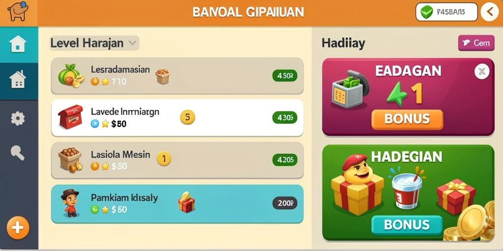 Tangkapan layar dari peta besar yang bisa dijelajahi di DORA77.