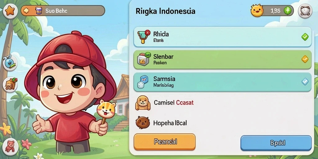 Karakter dengan kekuatan unik siap beraksi.