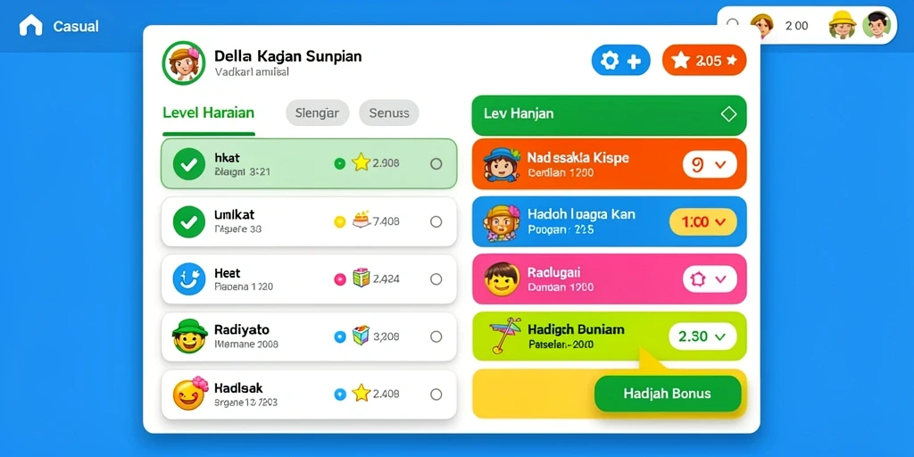 Sistem reward yang membuat bermain semakin seru.