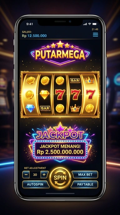 putarmega — layar beranda